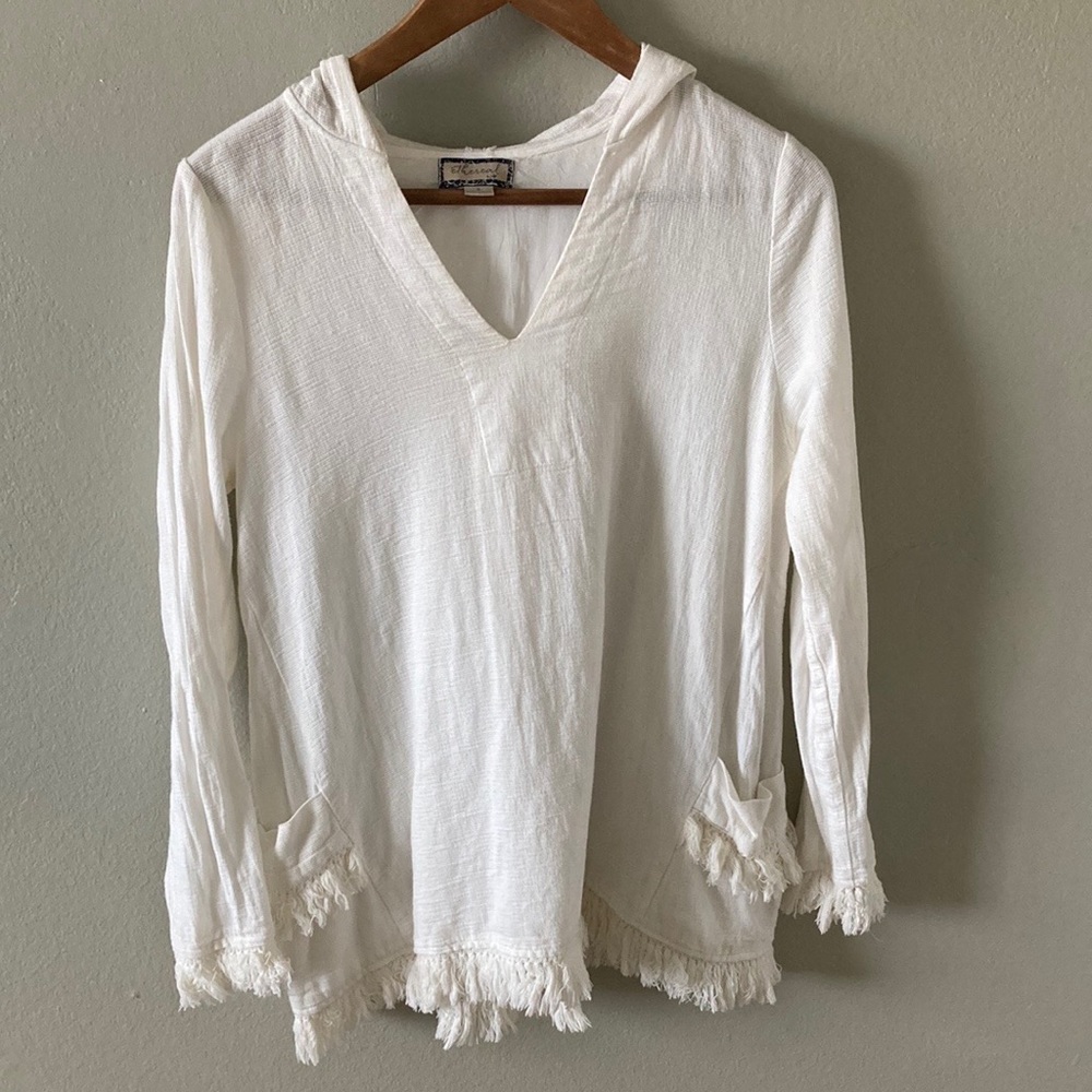 Boho Fringed Hoodie